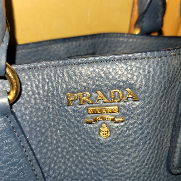Vitello Daino Navy leather Prada Bag - Picture 2 of 4